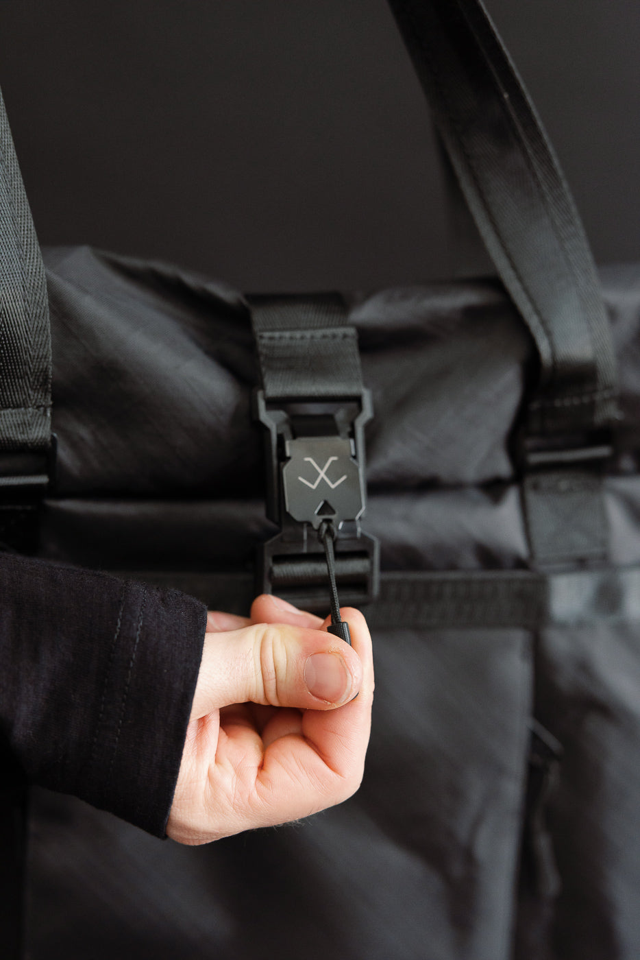 OGL-XTAC-TOTE-BLK - OGL XTAC Roll Top Tote Bag - Black