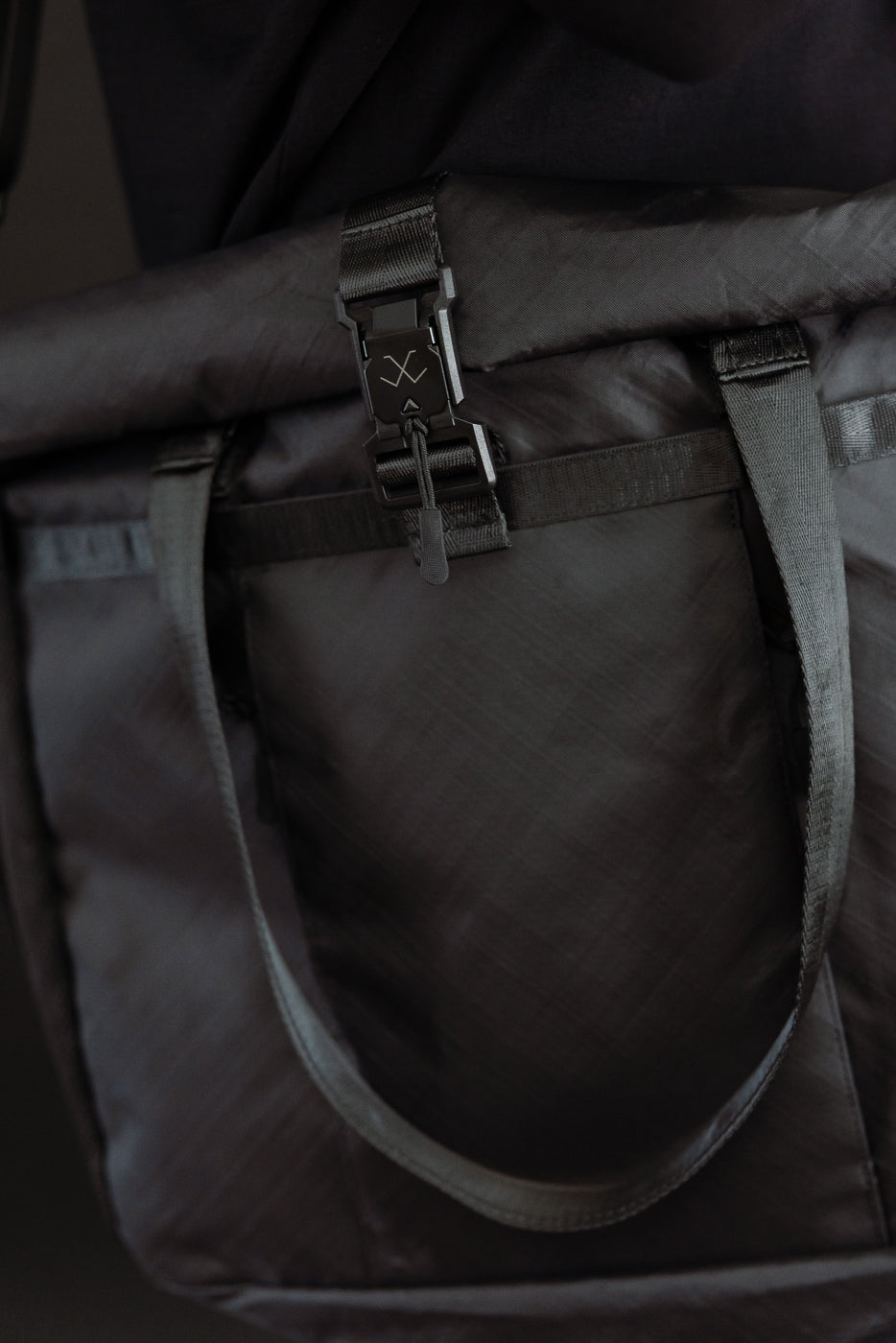 OGL-XTAC-TOTE-BLK - OGL XTAC Roll Top Tote Bag - Black