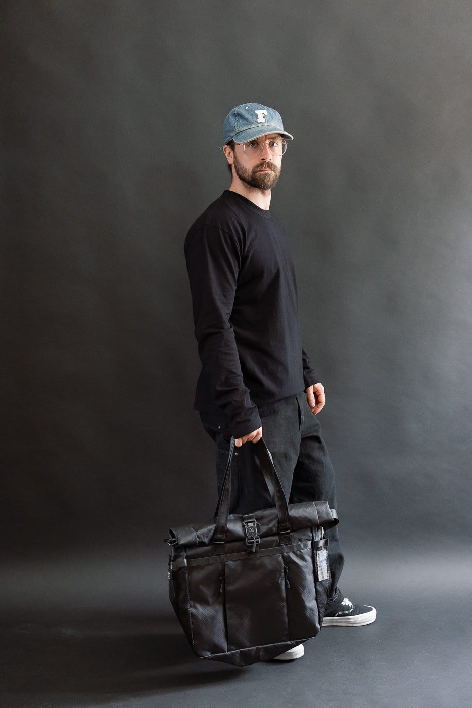 OGL-XTAC-TOTE-BLK - OGL XTAC Roll Top Tote Bag - Black