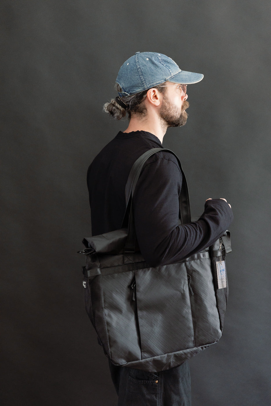 OGL-XTAC-TOTE-BLK - OGL XTAC Roll Top Tote Bag - Black