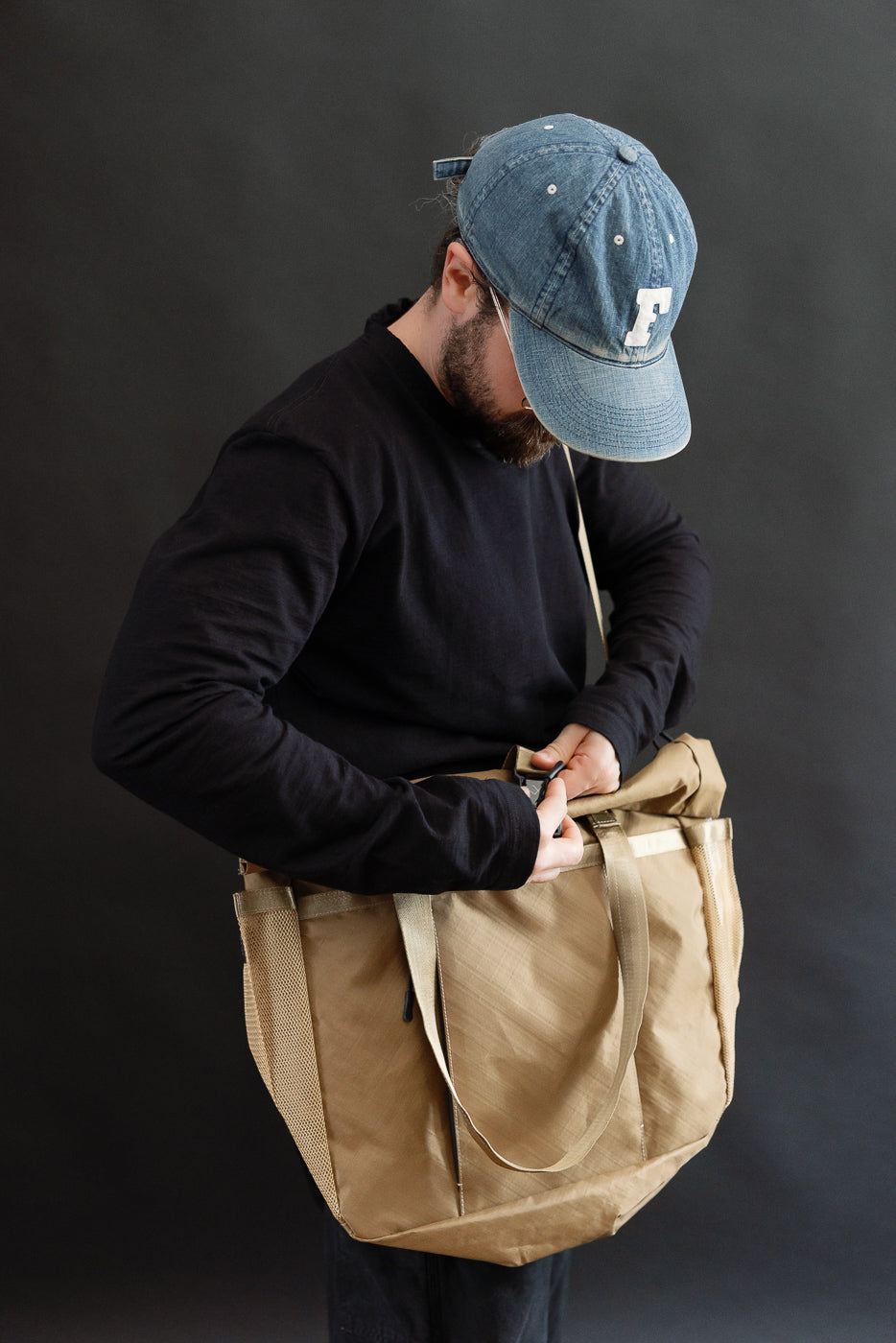 OGL-XTAC-TOTE-BRN - OGL XTAC Roll Top Tote Bag - Golden Brown