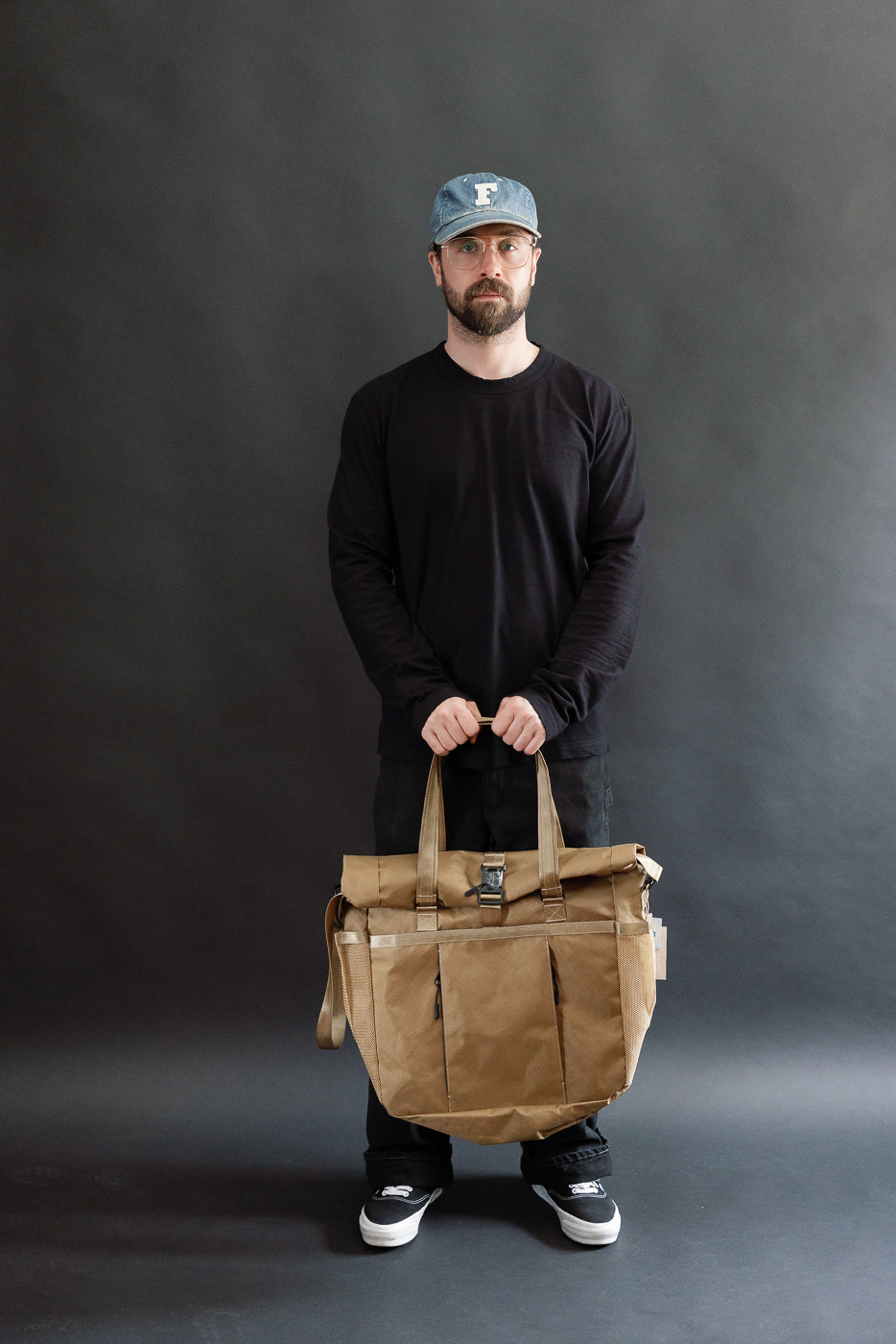 OGL-XTAC-TOTE-BRN - OGL XTAC Roll Top Tote Bag - Golden Brown