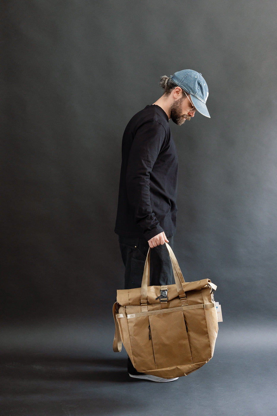 OGL-XTAC-TOTE-BRN - OGL XTAC Roll Top Tote Bag - Golden Brown