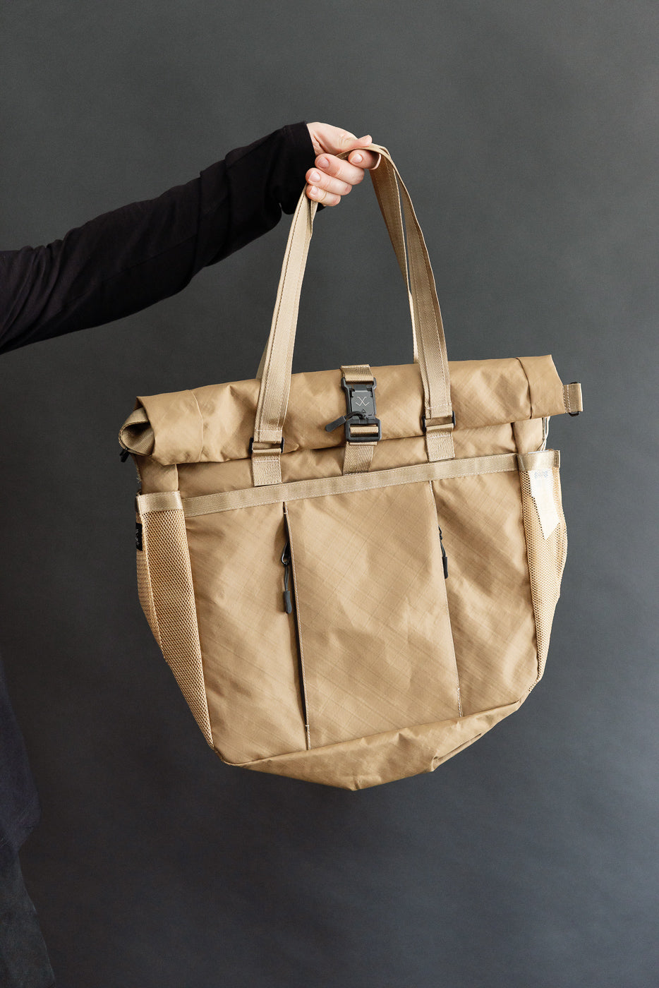 OGL-XTAC-TOTE-BRN - OGL XTAC Roll Top Tote Bag - Golden Brown