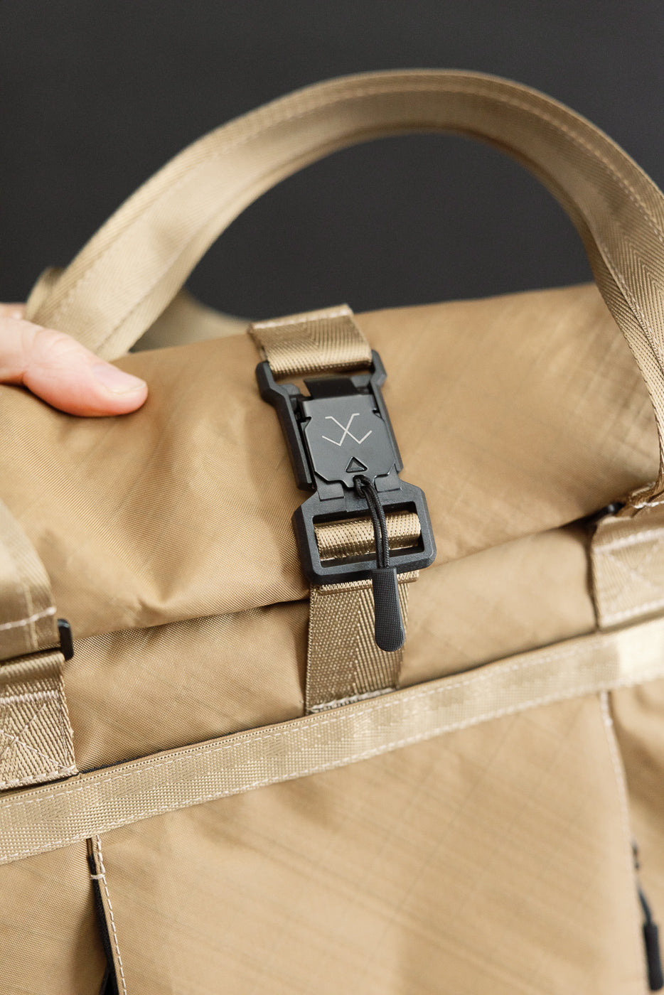 OGL-XTAC-TOTE-BRN - OGL XTAC Roll Top Tote Bag - Golden Brown