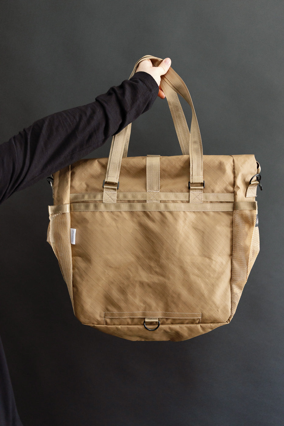 OGL-XTAC-TOTE-BRN - OGL XTAC Roll Top Tote Bag - Golden Brown