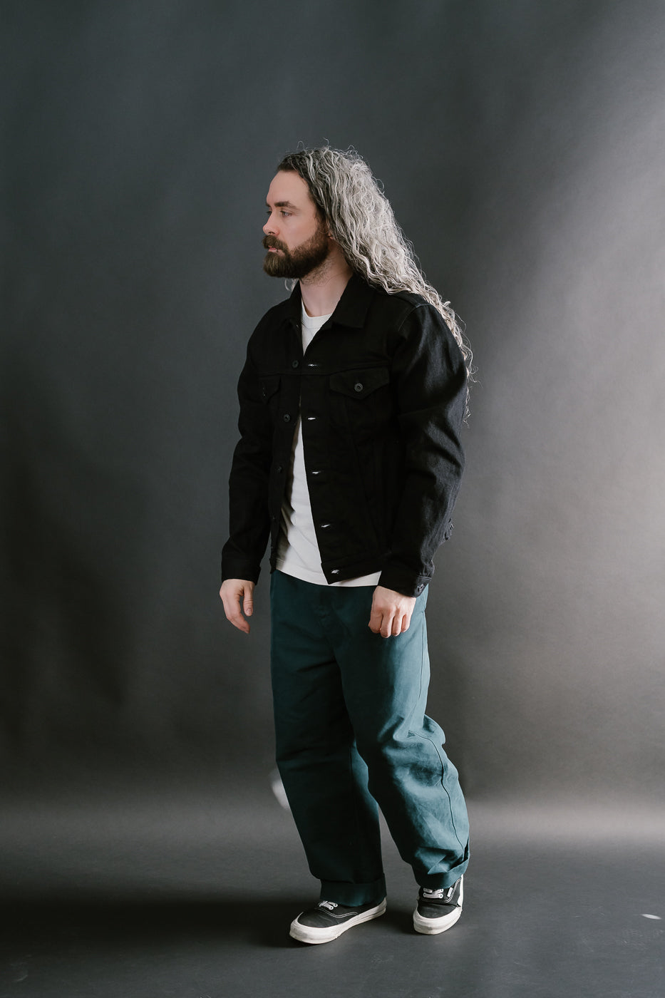 02527P-ZR-BKBK - 20oz Secret Denim Type III Jacket - Black, Black