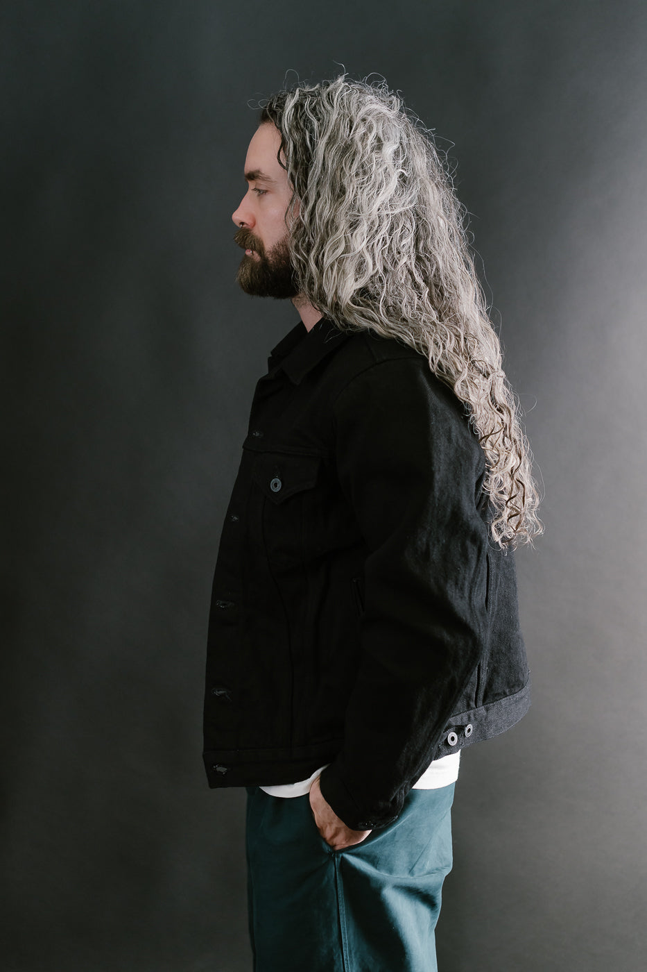 02527P-ZR-BKBK - 20oz Secret Denim Type III Jacket - Black, Black