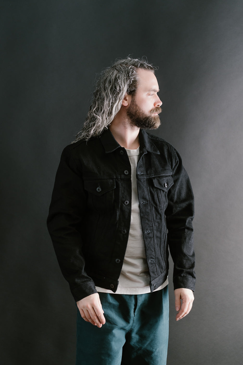 02527P-ZR-BKBK - 20oz Secret Denim Type III Jacket - Black, Black