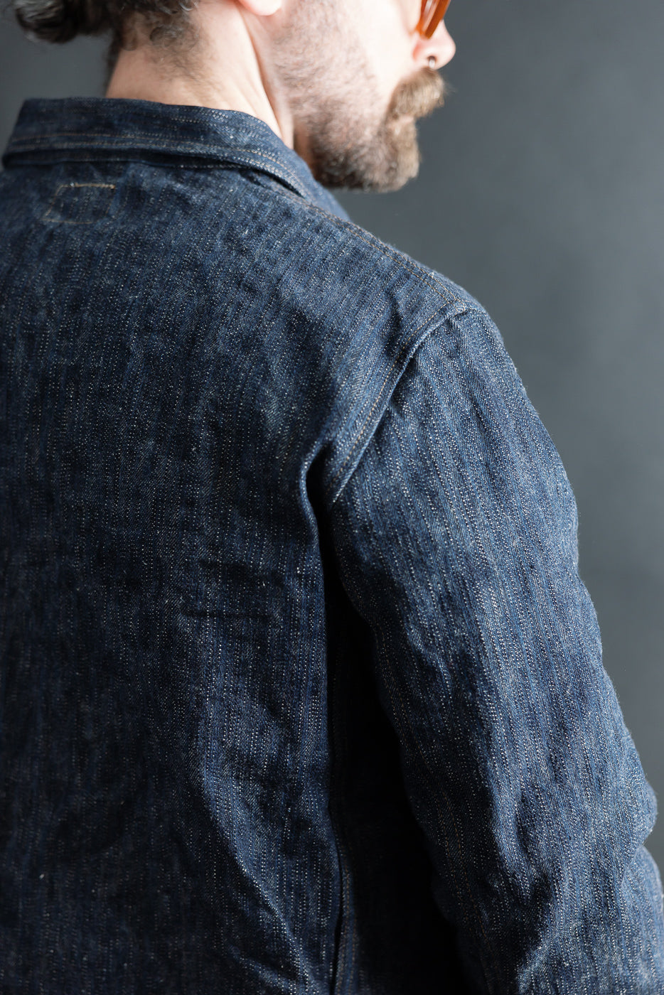 Close-up of male model 5'9