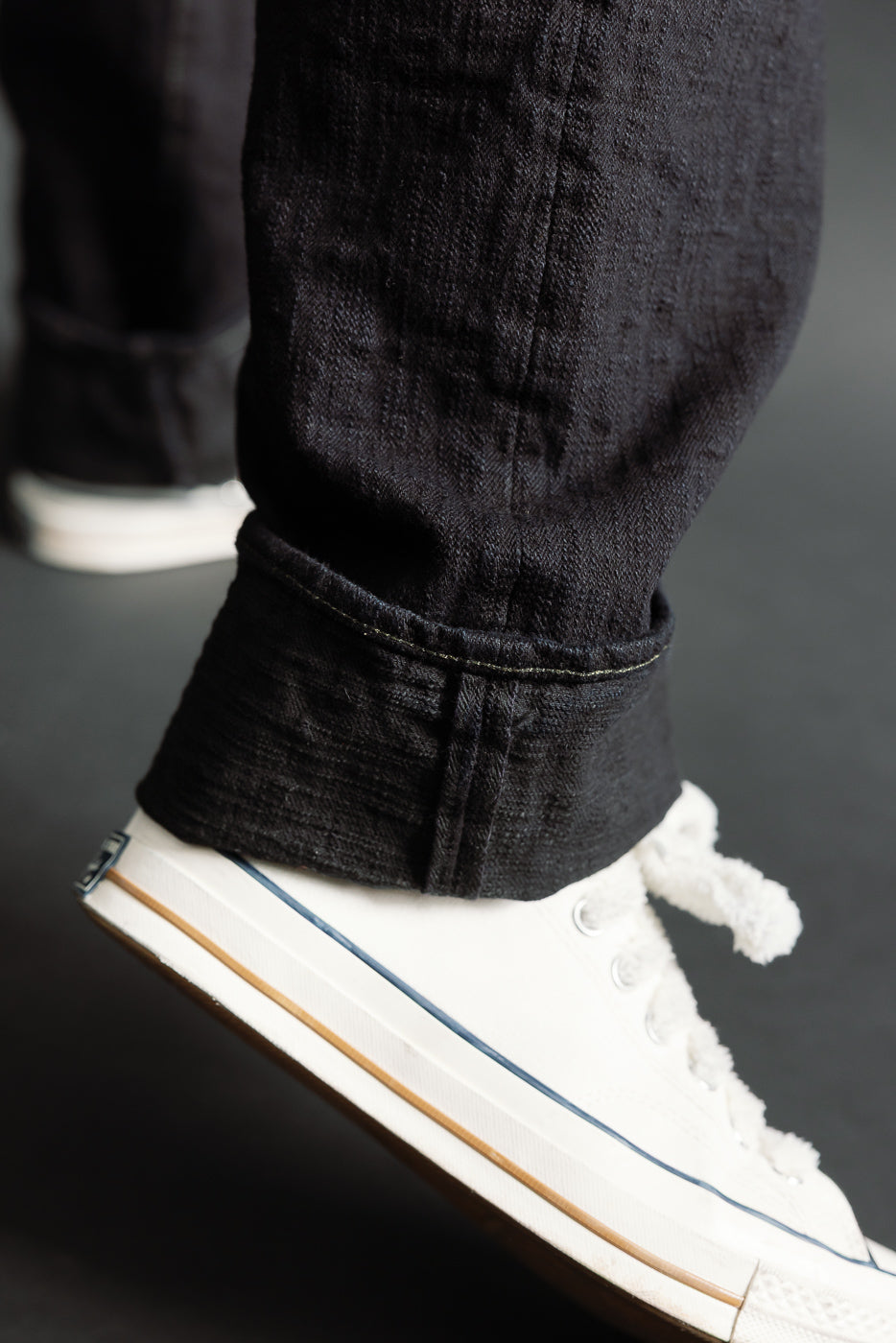 277BUM-KR - 17oz Bumpy Denim Kuro - Just Right Straight | Dant