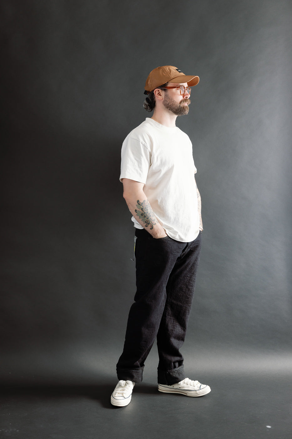 277BUM-KR - 17oz Bumpy Denim Kuro - Just Right Straight | Dant