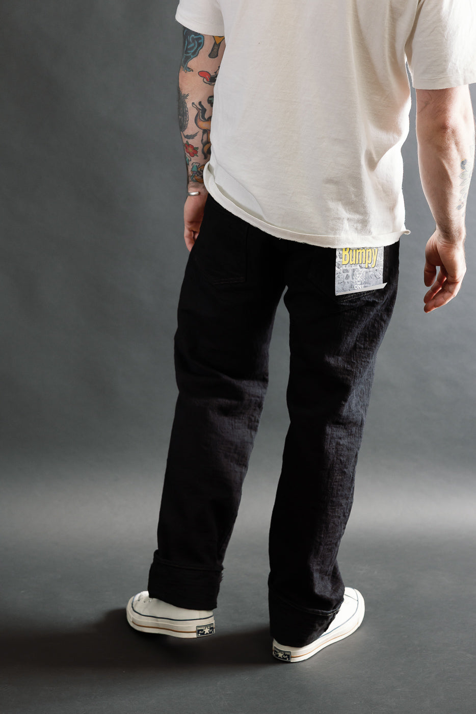 277BUM-KR - 17oz Bumpy Denim Kuro - Just Right Straight