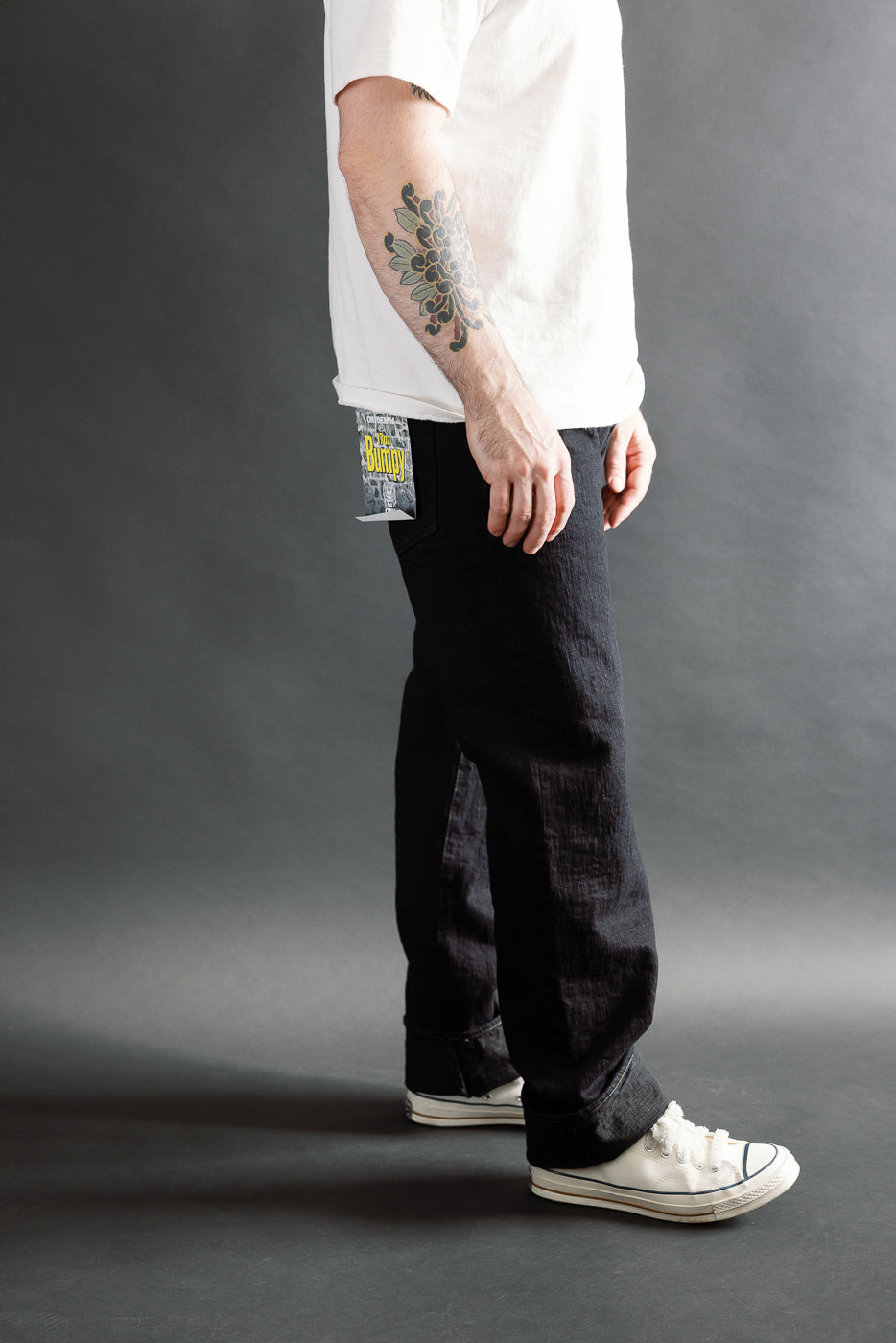 277BUM-KR - 17oz Bumpy Denim Kuro - Just Right Straight