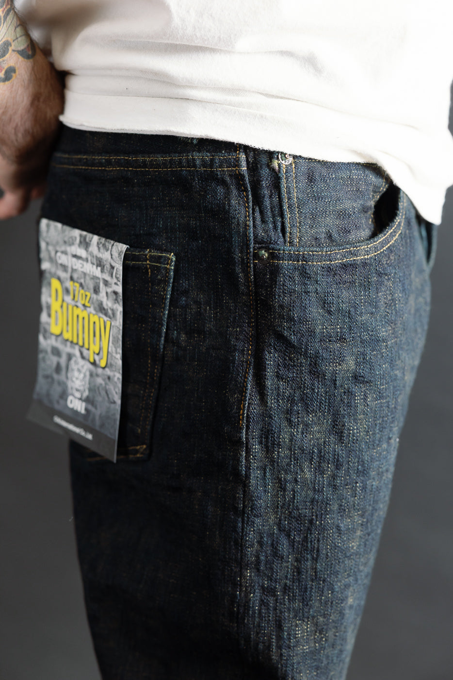 277BUM-KS - 17oz Bumpy Denim Kusaki - Just Right Straight