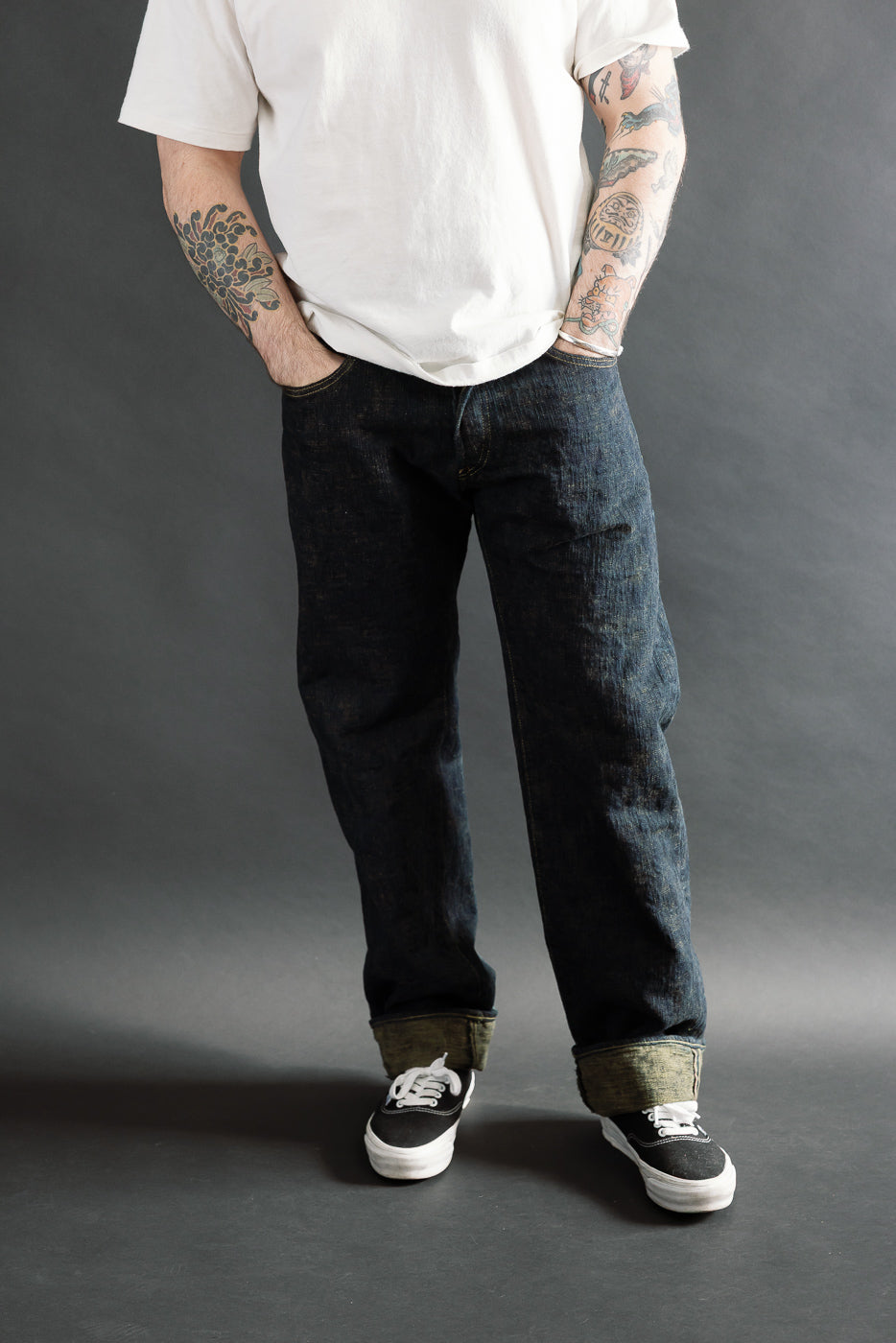 277BUM-KS - 17oz Bumpy Denim Kusaki - Just Right Straight