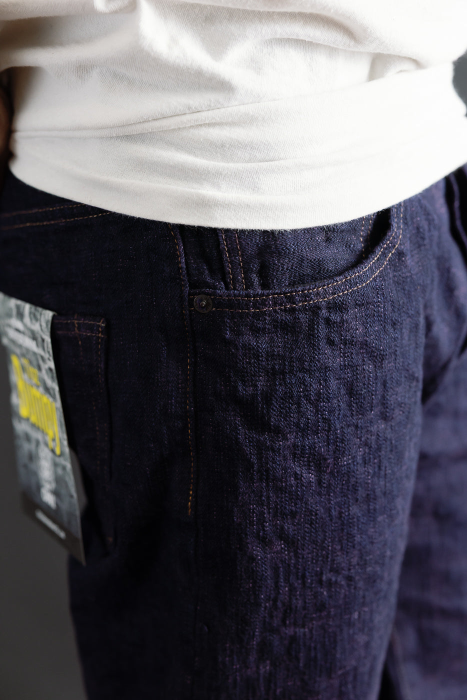 277BUM-MU - 17oz Bumpy Denim Murasaki - Just Right Straight