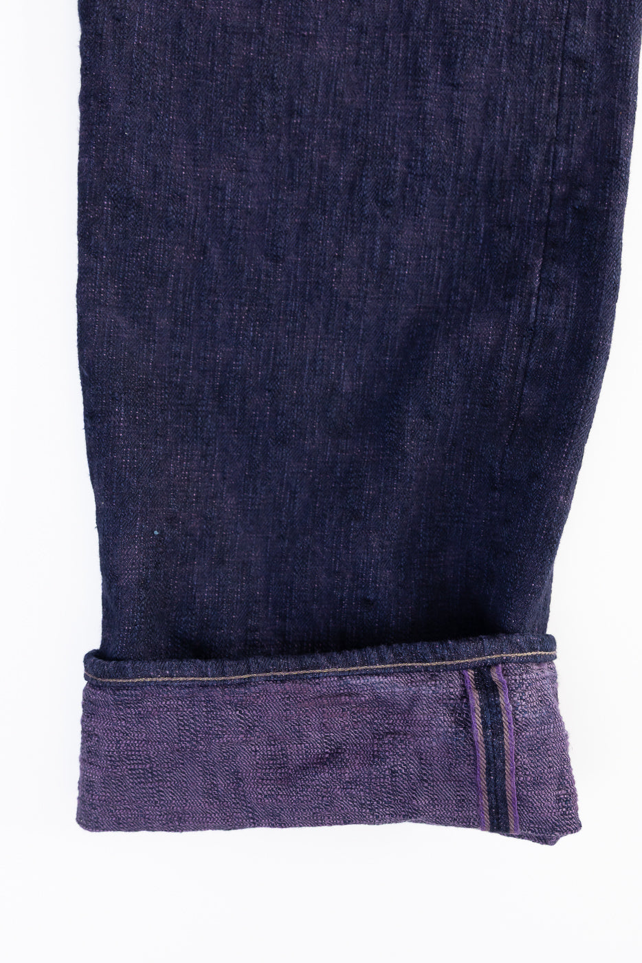 277BUM-MU - 17oz Bumpy Denim Murasaki - Just Right Straight