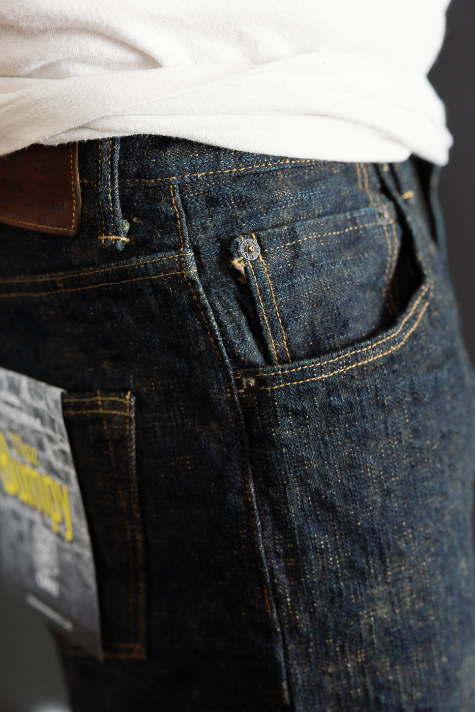 277BUM-OU - 17oz Bumpy Denim Oudo - Just Right Straight