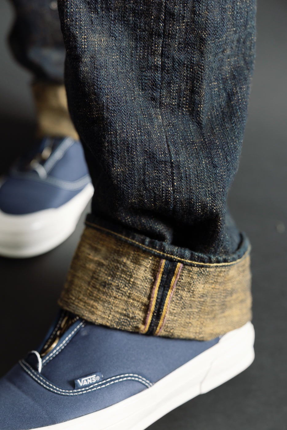 277BUM-OU - 17oz Bumpy Denim Oudo - Just Right Straight