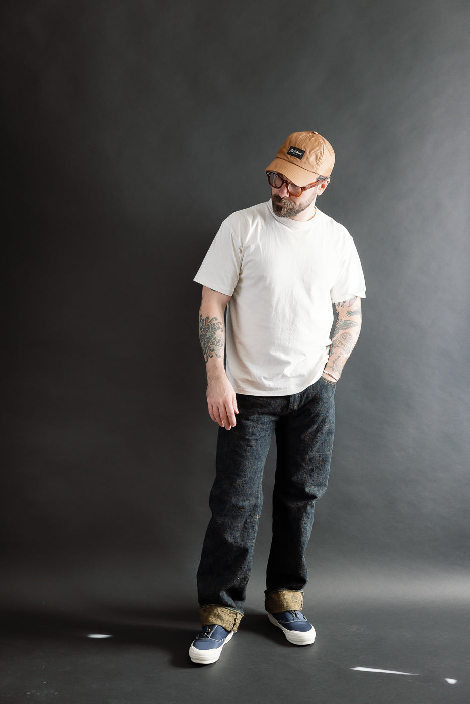 277BUM-OU - 17oz Bumpy Denim Oudo - Just Right Straight