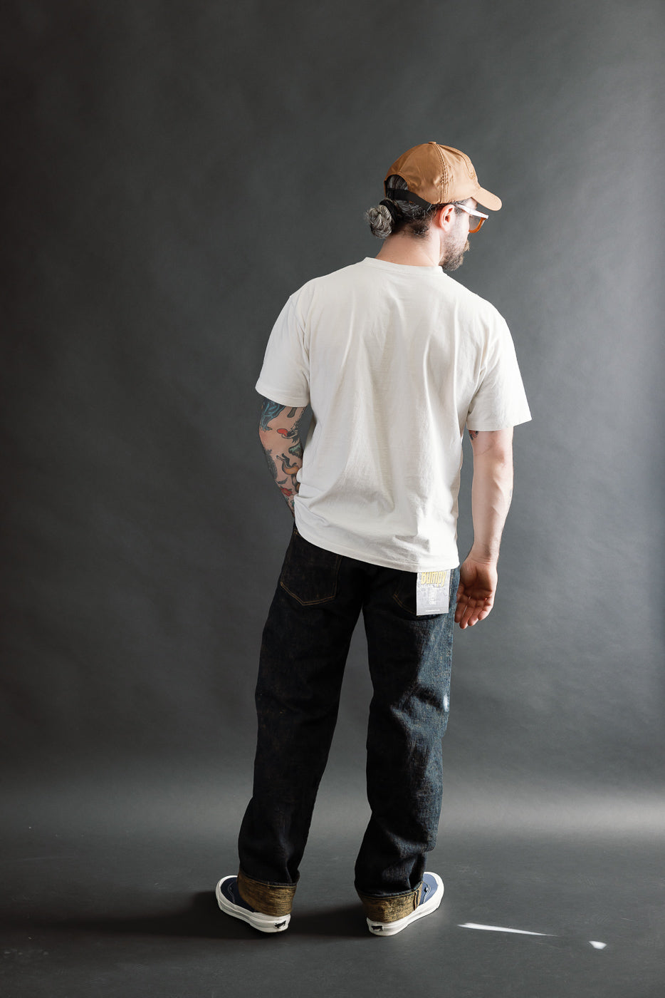 277BUM-OU - 17oz Bumpy Denim Oudo - Just Right Straight