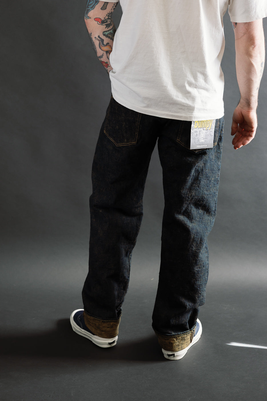 277BUM-OU - 17oz Bumpy Denim Oudo - Just Right Straight