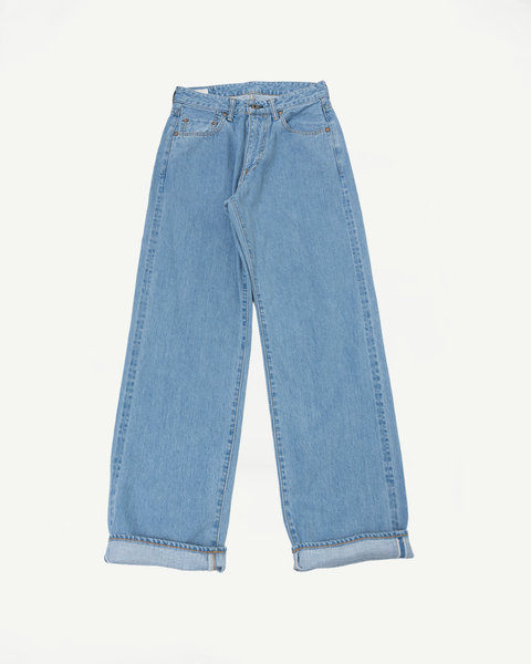 L720-12Z - 12oz Indigo Biostone Bleach Selvedge Denim - Ladies