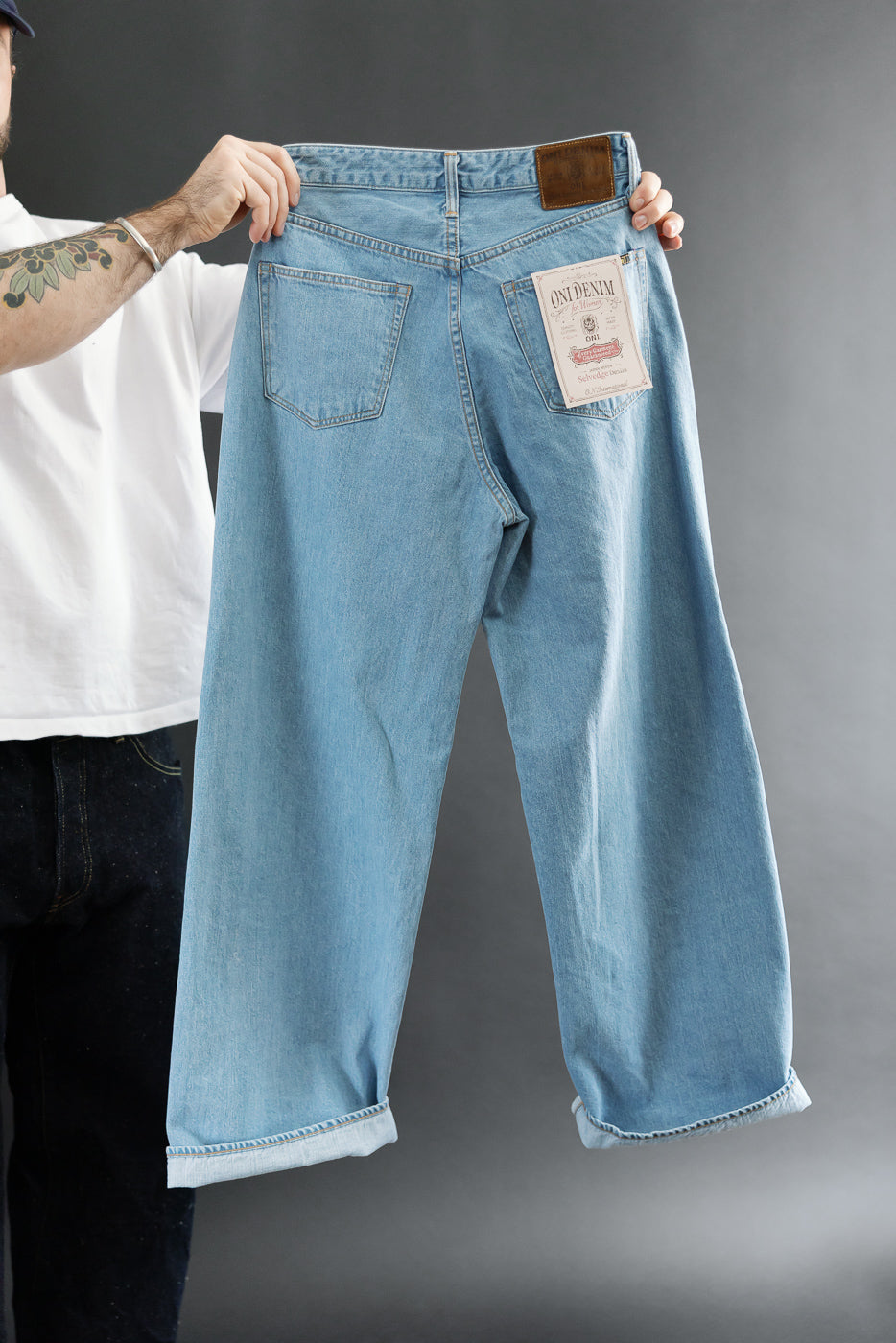 L722-12Z - 12oz Indigo Biostone Bleach Selvedge Denim - Ladies