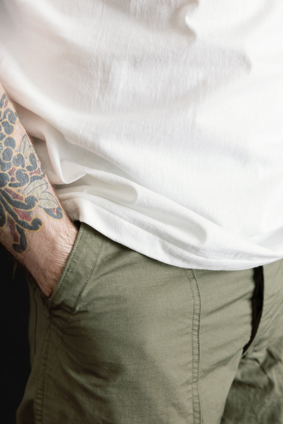 Close-up of male model (5'9