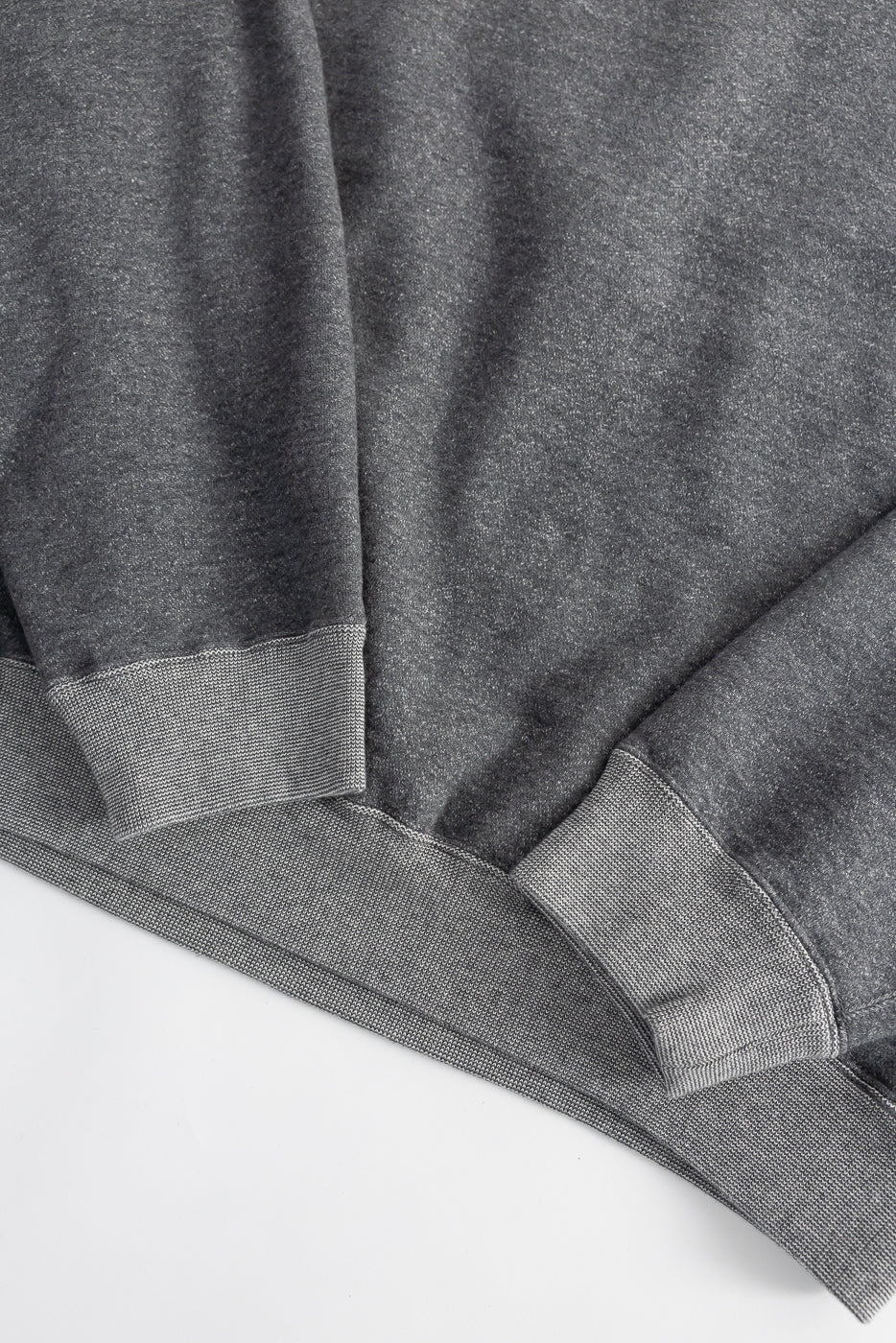 01-0041-60K - Relaxed Fit Densely Knit Sweatshirt - Charcoal Gray