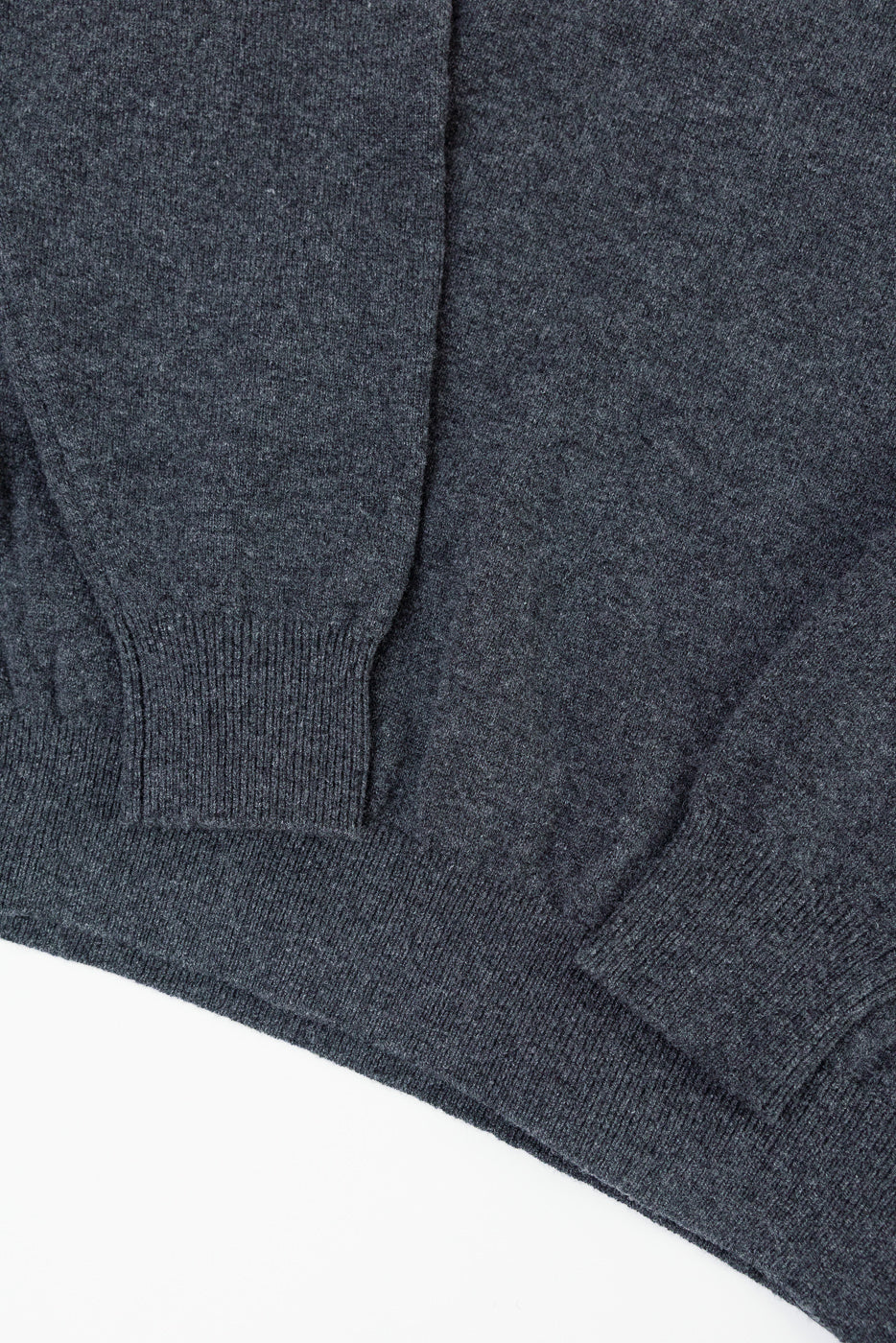01-0050-60 - Simple Wool Crewneck Sweater - Charcoal Gray