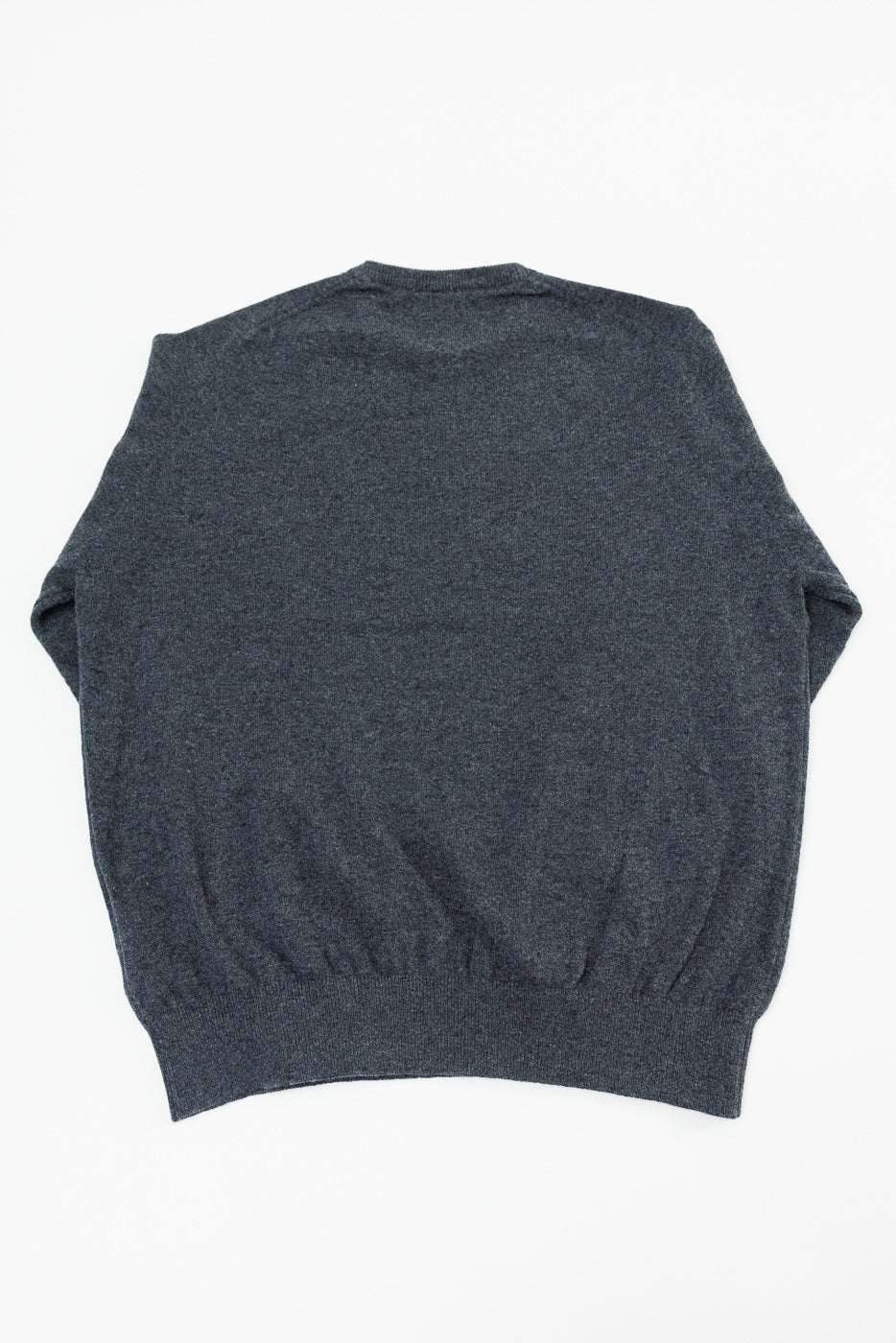 01-0050-60 - Simple Wool Crewneck Sweater - Charcoal Gray