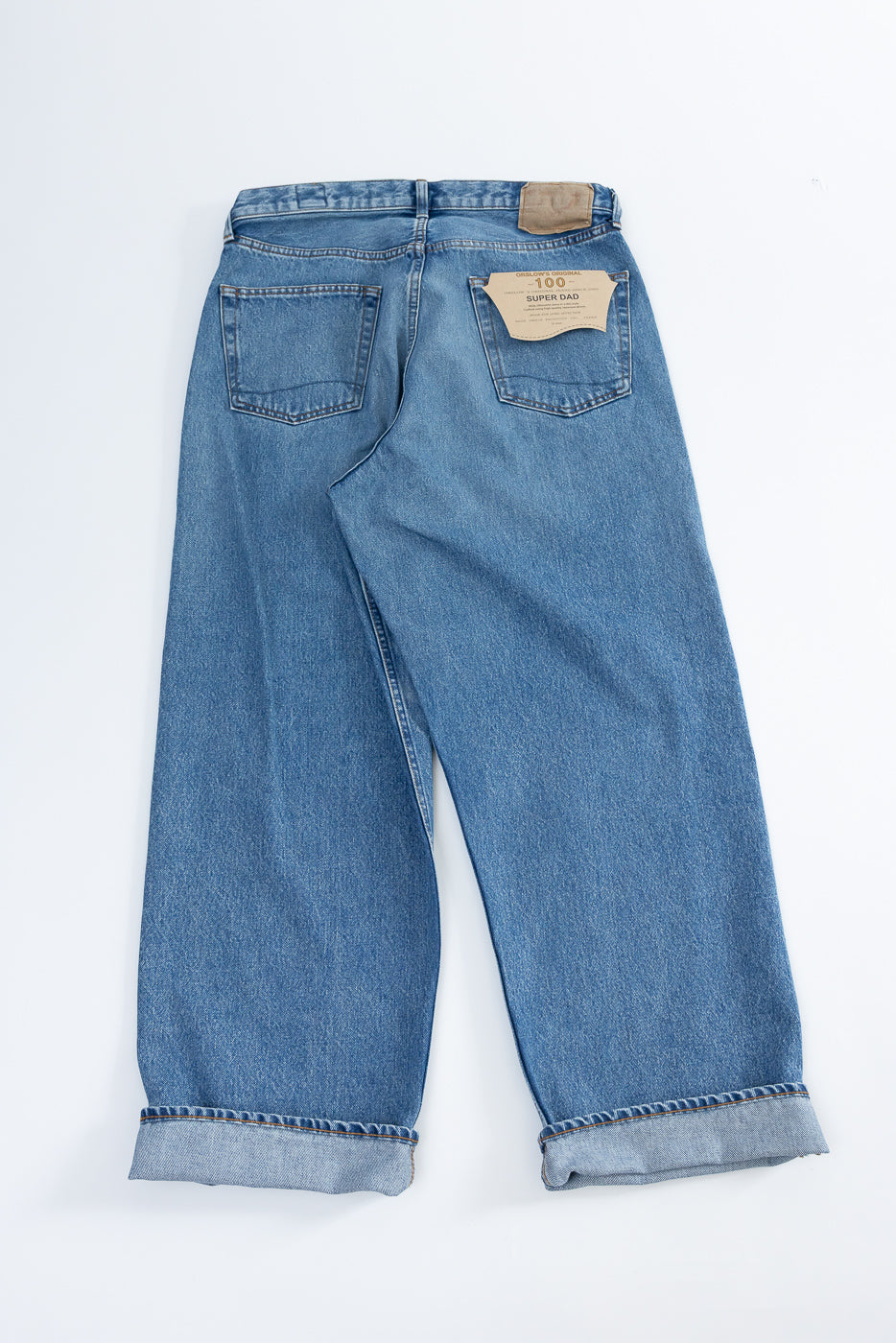 01-1010W-95 - 101 Dad's Fit Denim Jeans - Used Denim Wash | Dant