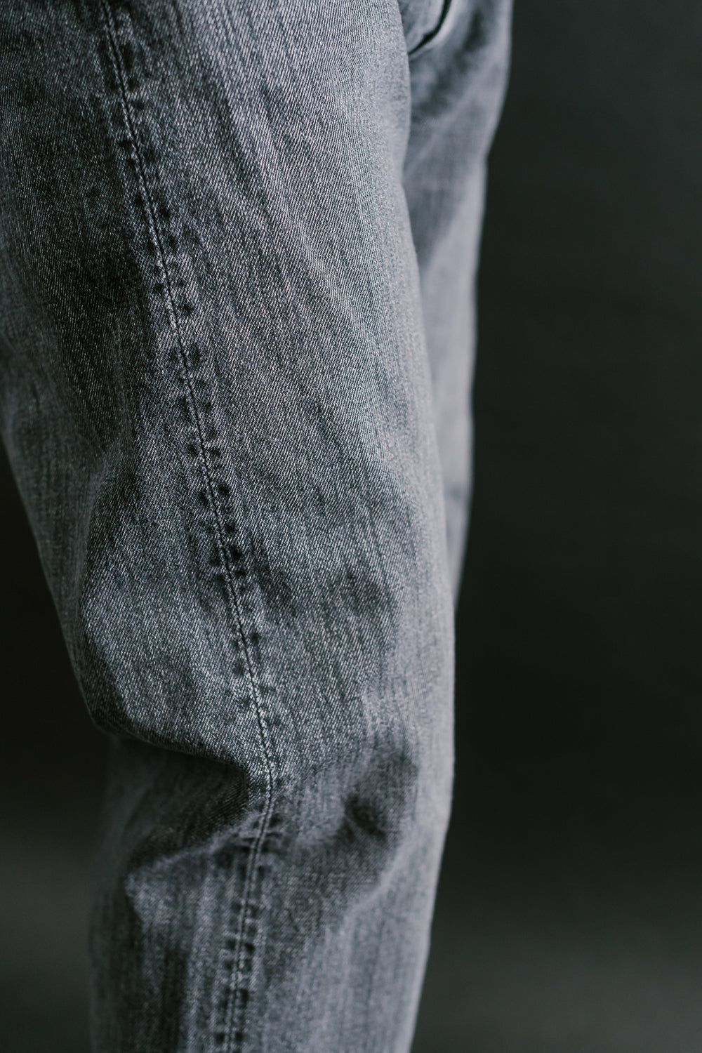 01-1050W-D61S - 105 - Standard Fit Selvedge Denim - Black Stone