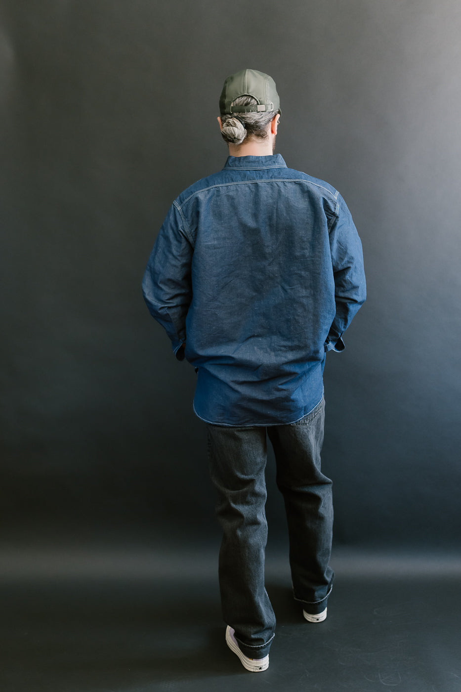 01-1050W-D61S - 105 - Standard Fit Selvedge Denim - Black Stone