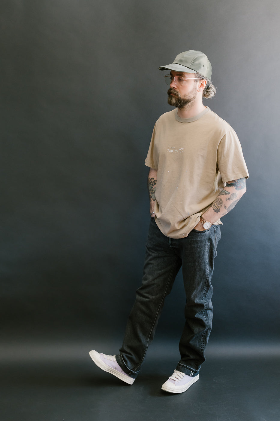 01-1050W-D61S - 105 - Standard Fit Selvedge Denim - Black Stone