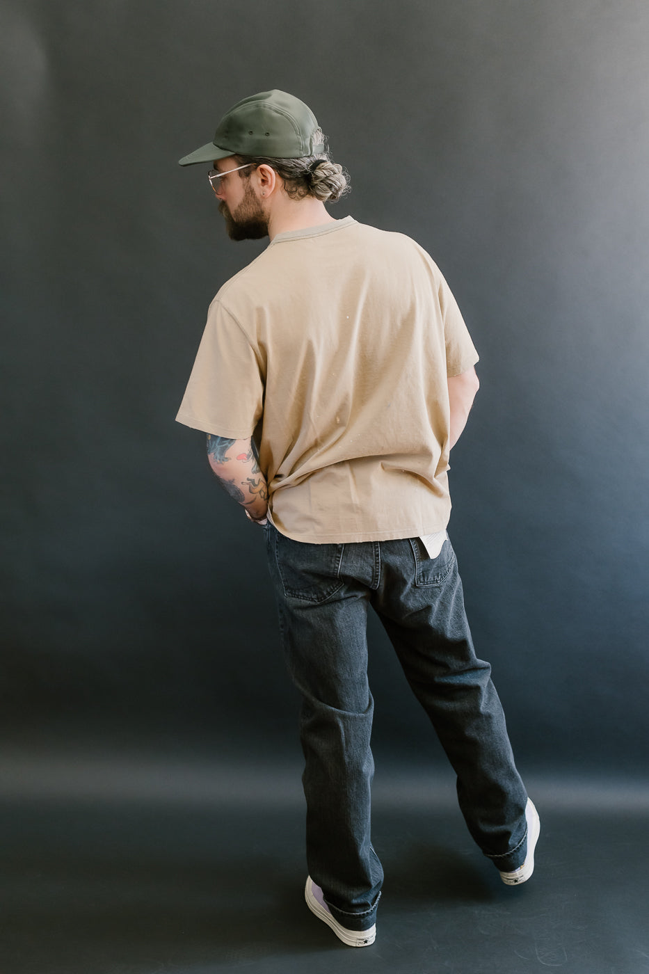 01-1050W-D61S - 105 - Standard Fit Selvedge Denim - Black Stone