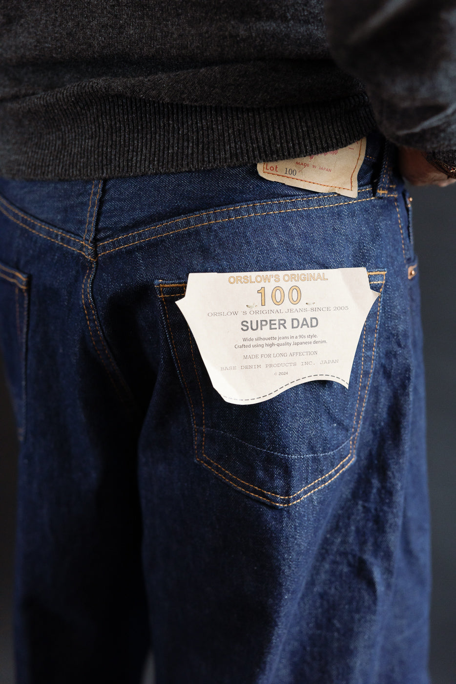 01-1100W-81 - 100 Super Dad's Fit Denim Jeans - One Wash