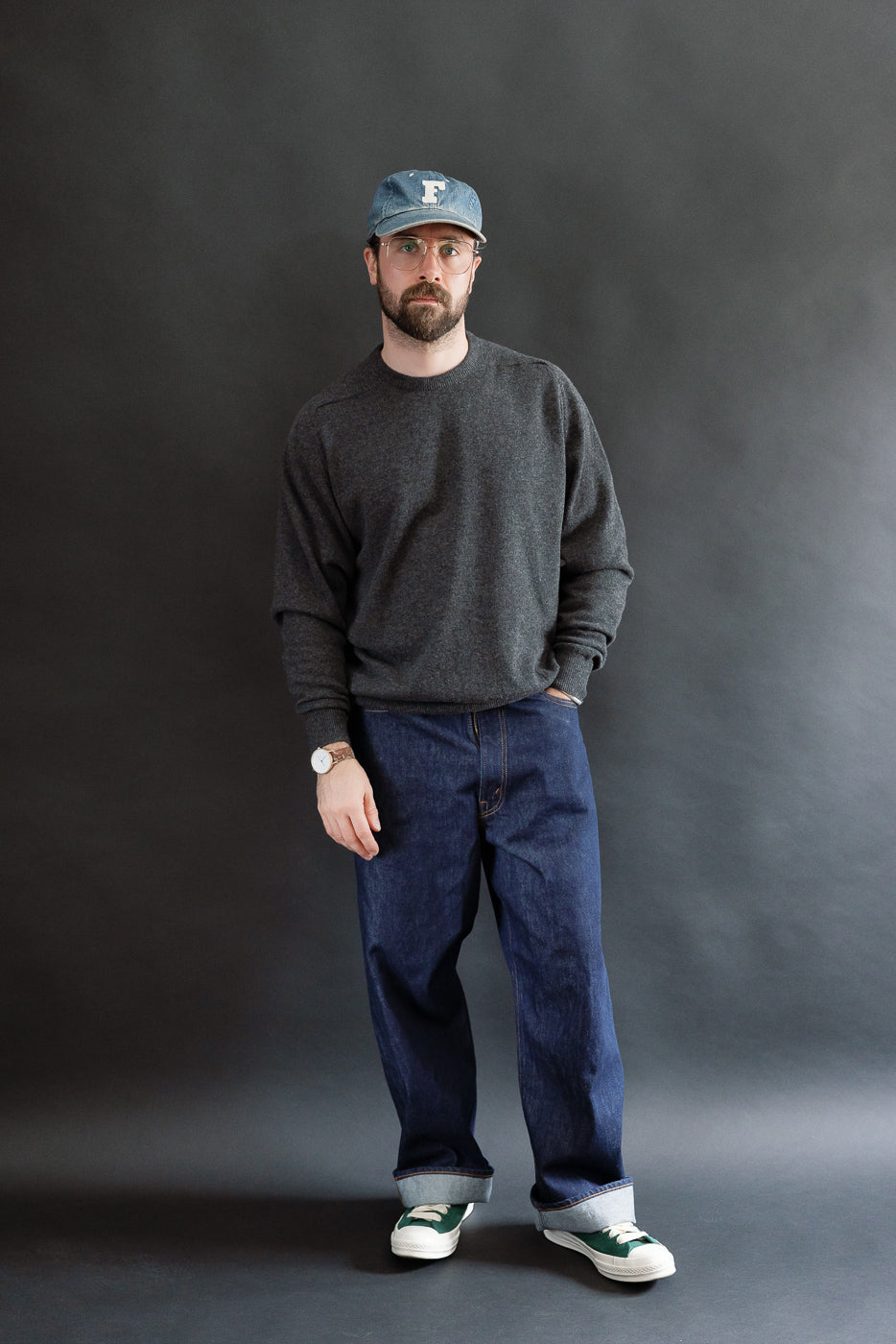 01-1100W-81 - 100 Super Dad's Fit Denim Jeans - One Wash