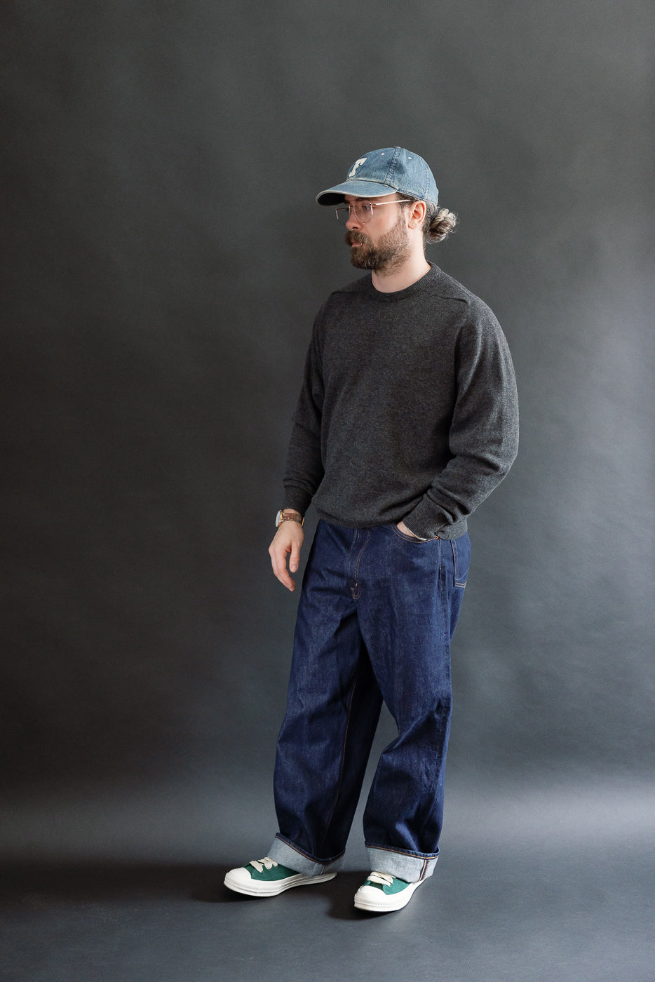 01-1100W-81 - 100 Super Dad's Fit Denim Jeans - One Wash