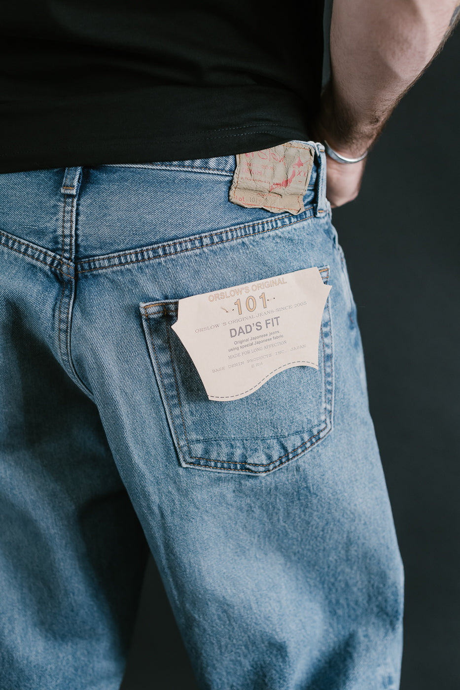 01-1010W-95 - 101 Dad's Fit Denim Jeans - Used Denim Wash