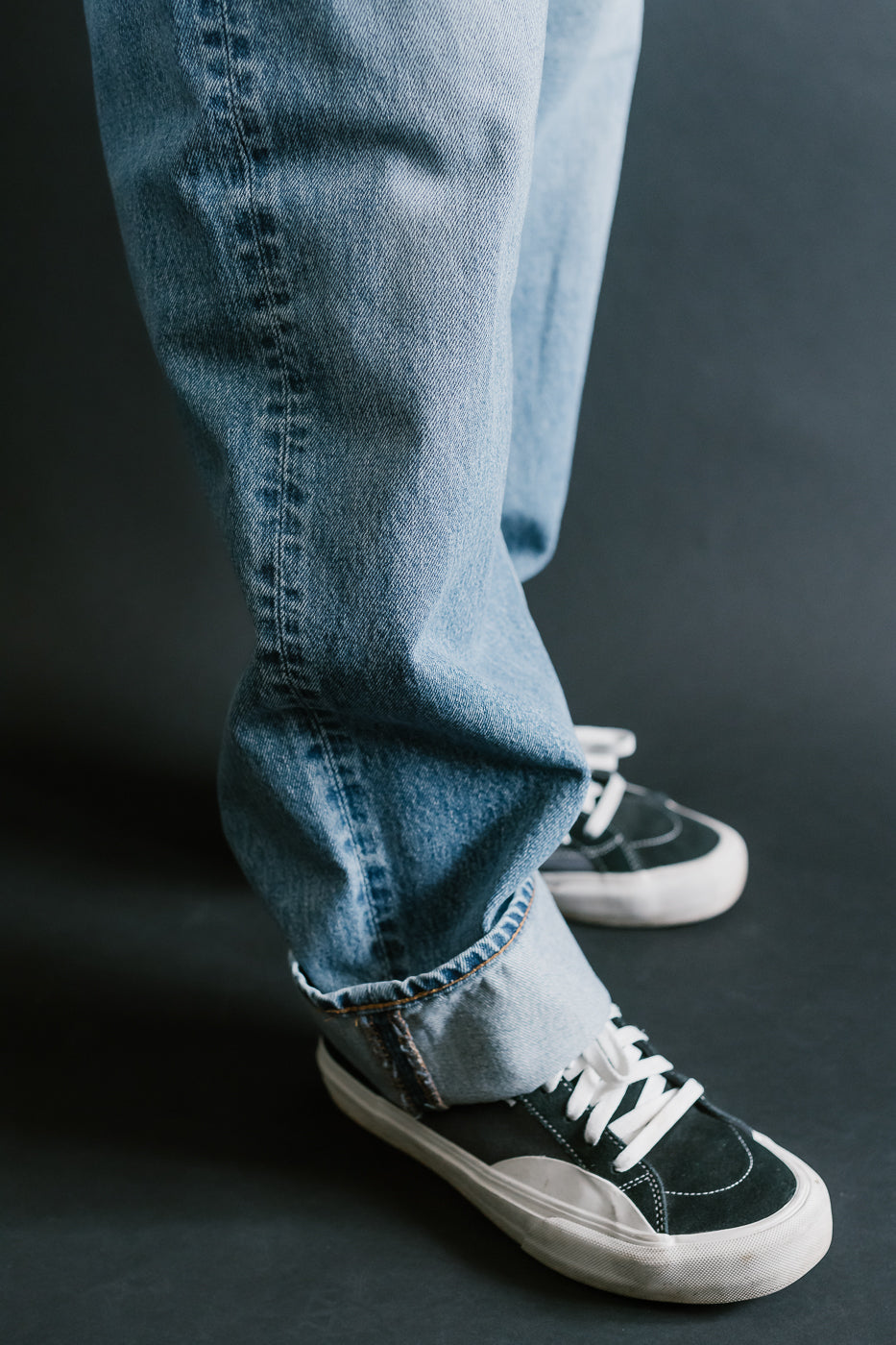 01-1010W-95 - 101 Dad's Fit Denim Jeans - Used Denim Wash