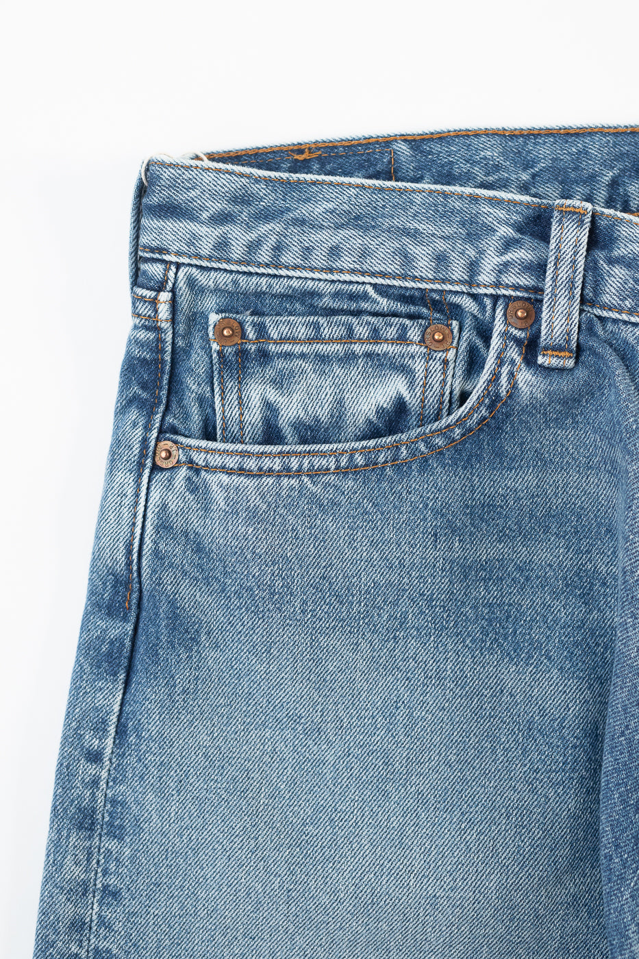 01-1010W-95 - 101 Dad's Fit Denim Jeans - Used Denim Wash