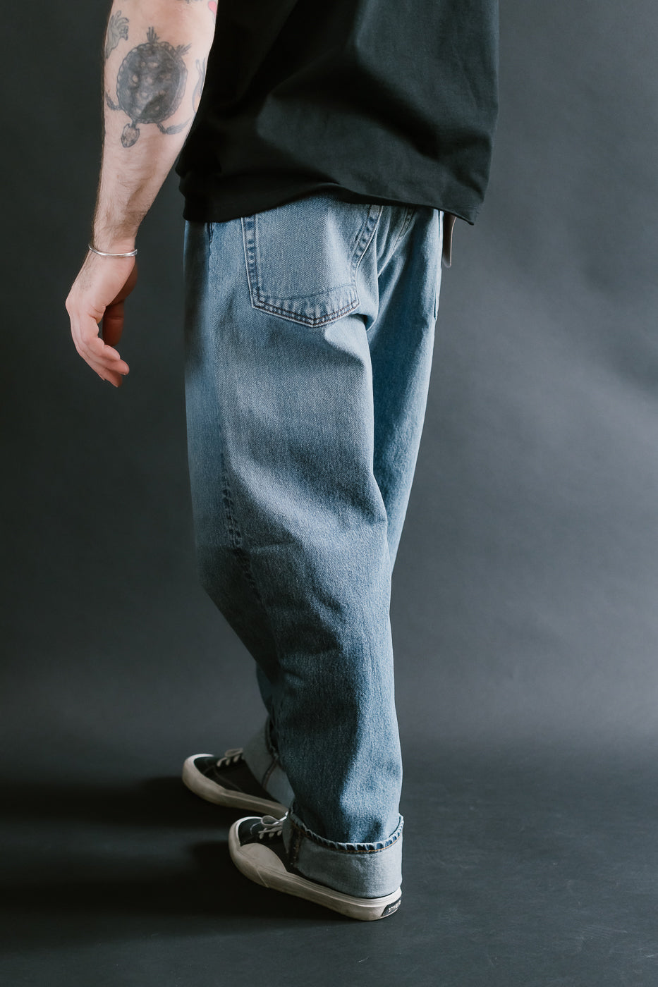 01-1010W-95 - 101 Dad's Fit Denim Jeans - Used Denim Wash