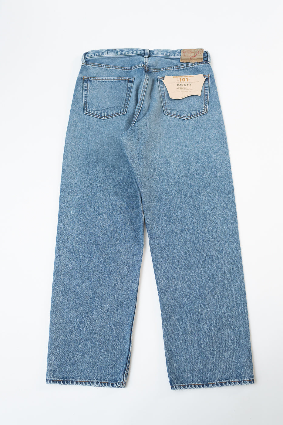 01-1010W-95 - 101 Dad's Fit Denim Jeans - Used Denim Wash