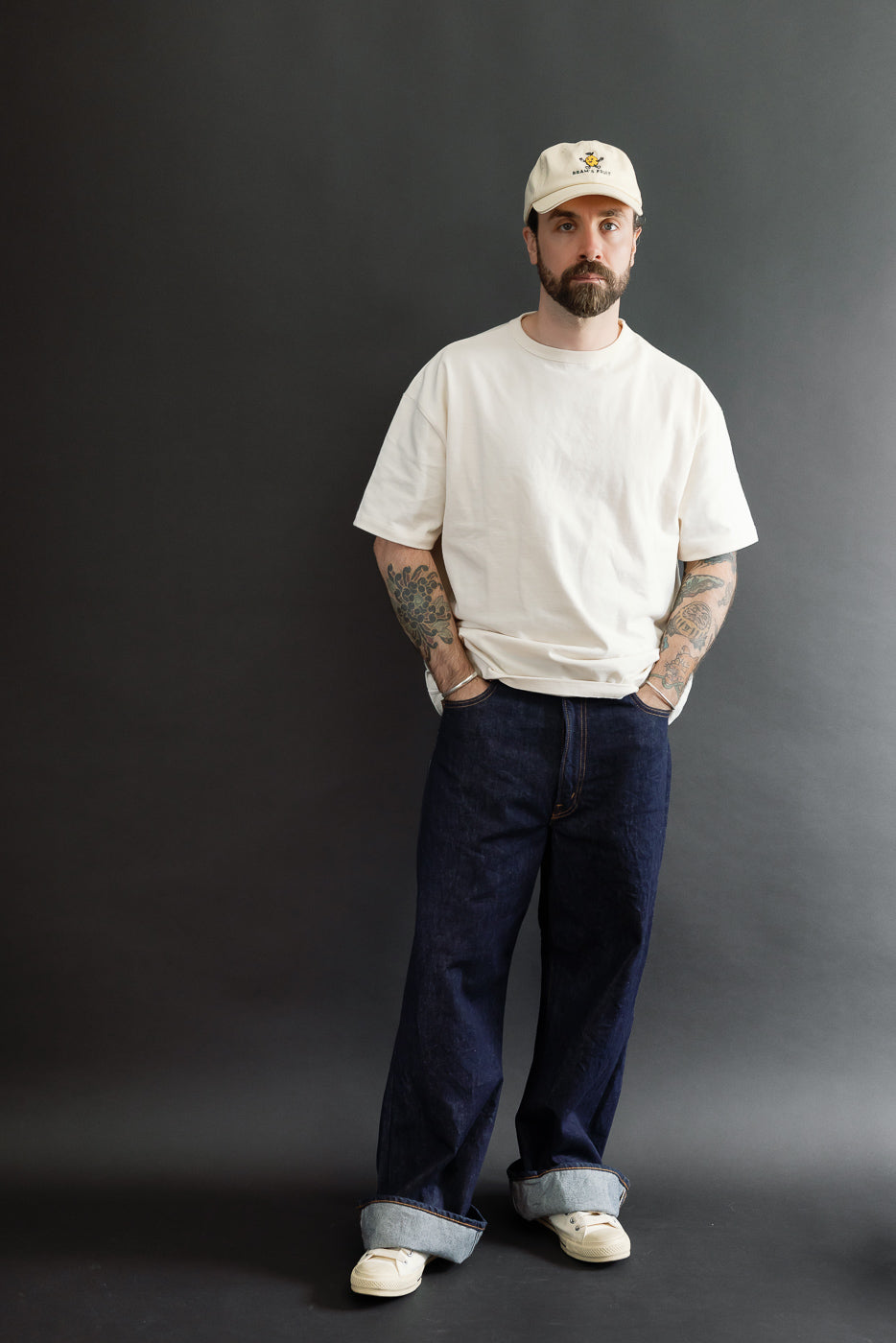 Full body front view of a 5'9