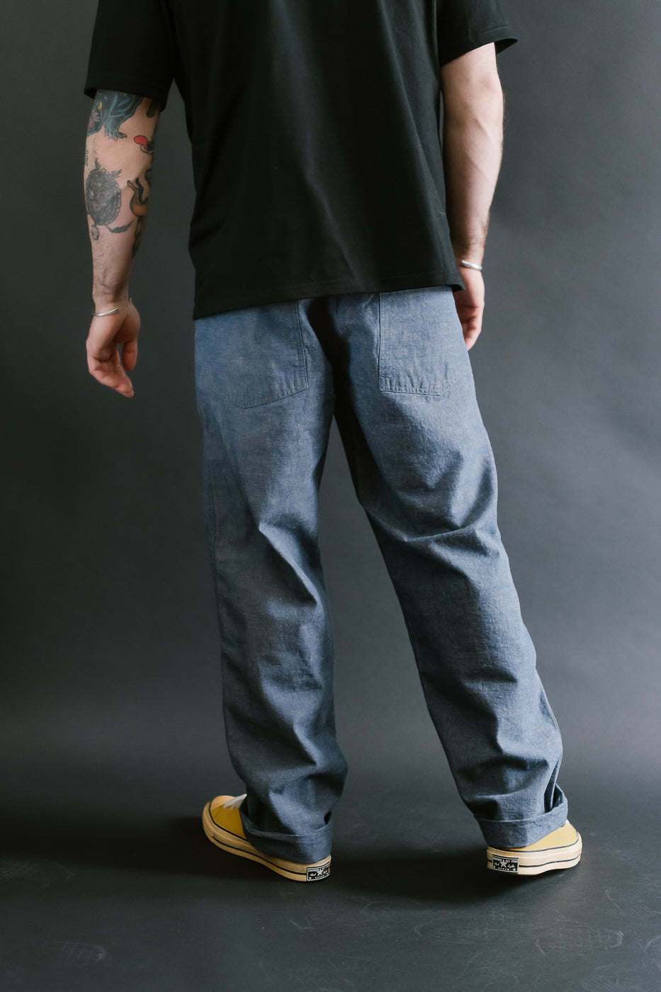 01-5002-34 - Fatigue Pants Chambray - Standard Fit - Grape