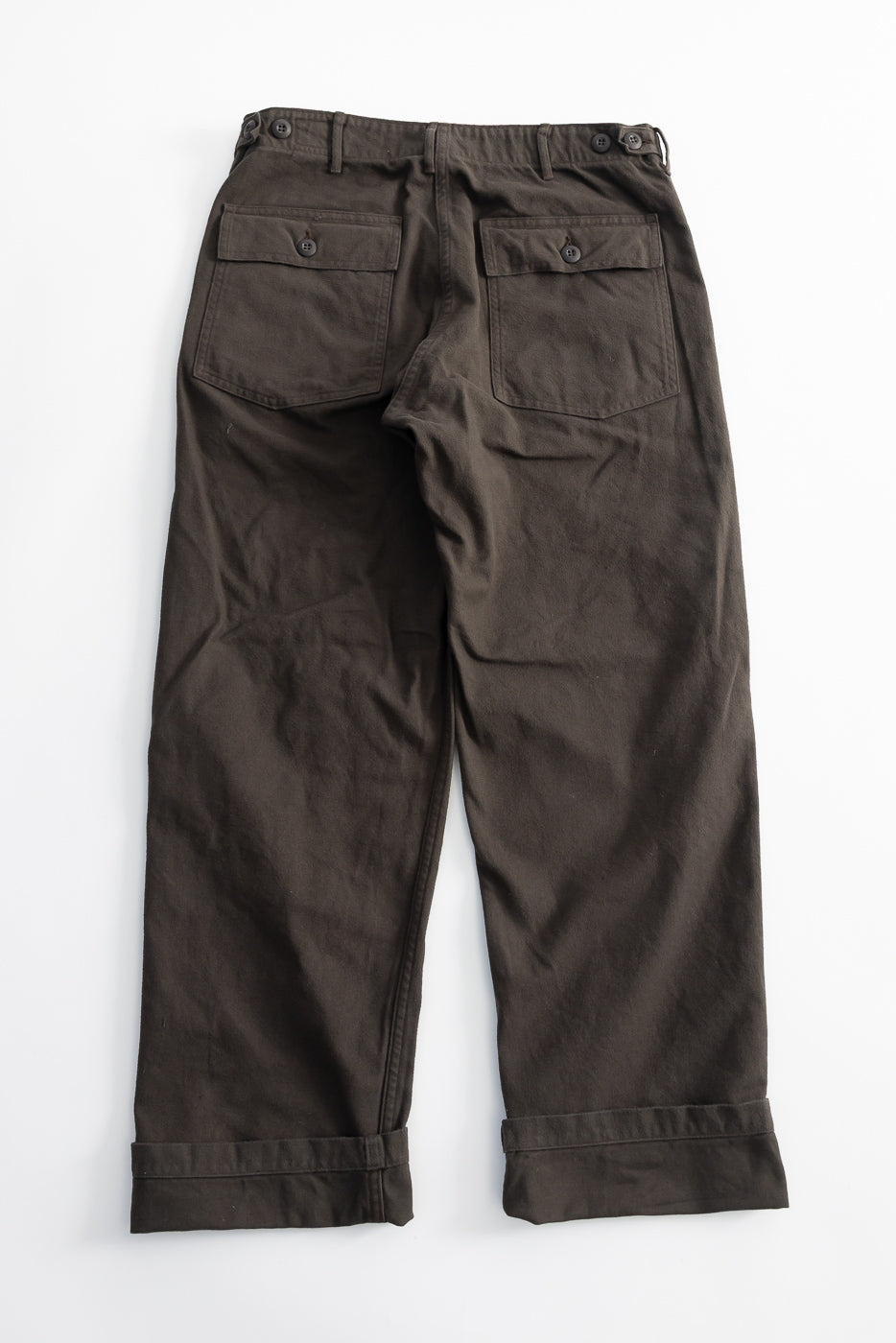 01-5002-52K - Fatigue Pants Brushed Flannel Standard Fit - Coffee