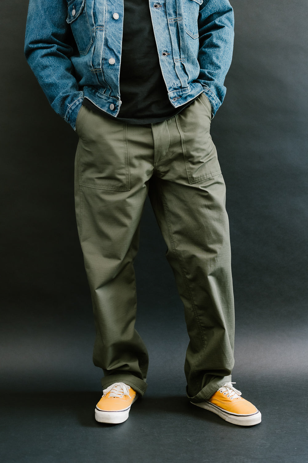 01-5002-76 - Fatigue Pants Ripstop - Standard Fit - Army Green